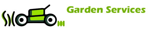 Garden Services Lincolnshire - lawn mowing vector with logo